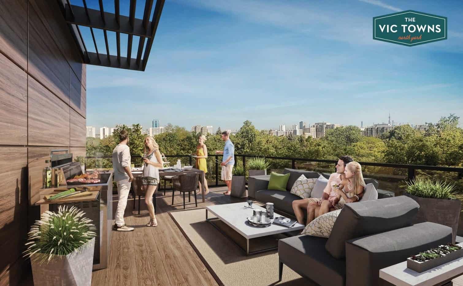 The Vic Towns Terrace Rooftop Rendering True Condos
