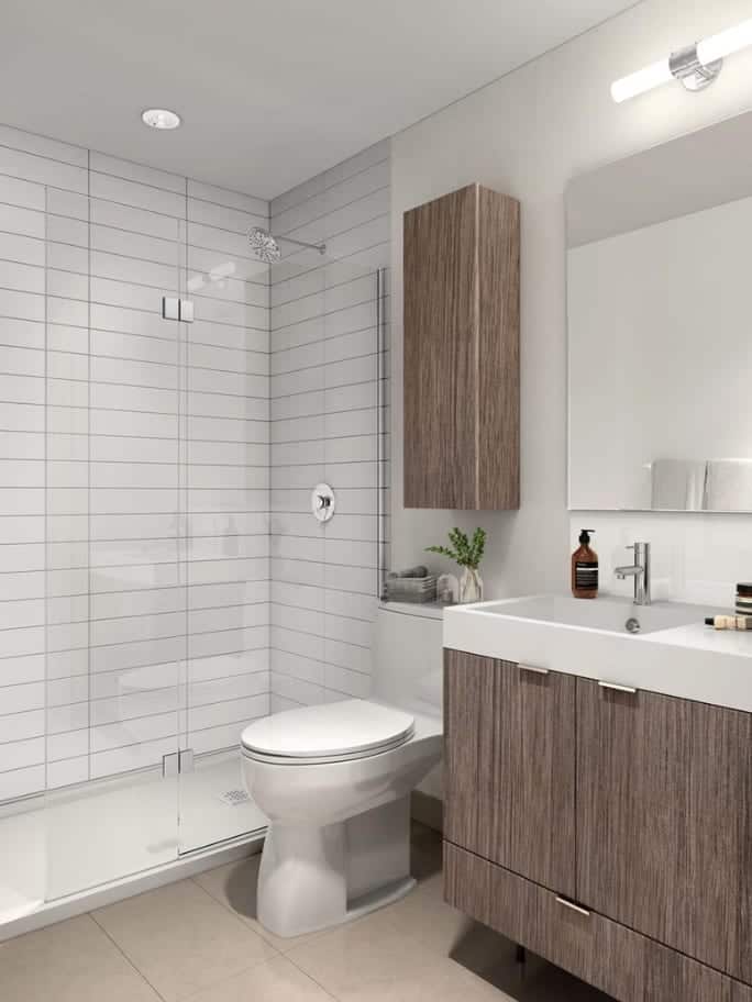 The Keeley Condos Bathroom Interior Rendering True Condos