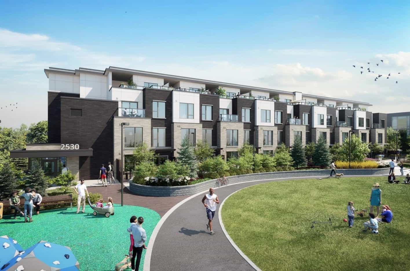 Parc Towns Townhomes Mississauga Exterior Rendering True Condos