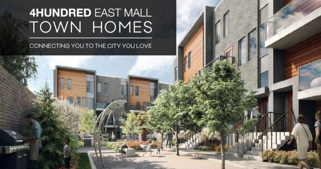4Hundred East Mall Town Homes Exterior Building Community True Condos