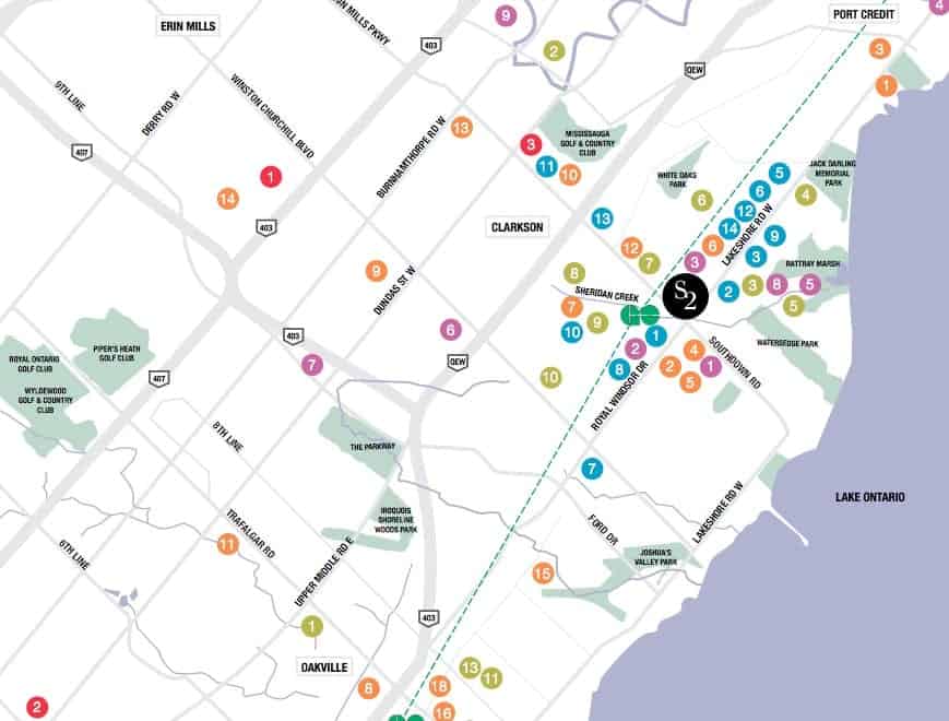 S2 at Stonebrook Condos Amenity Map True Condos