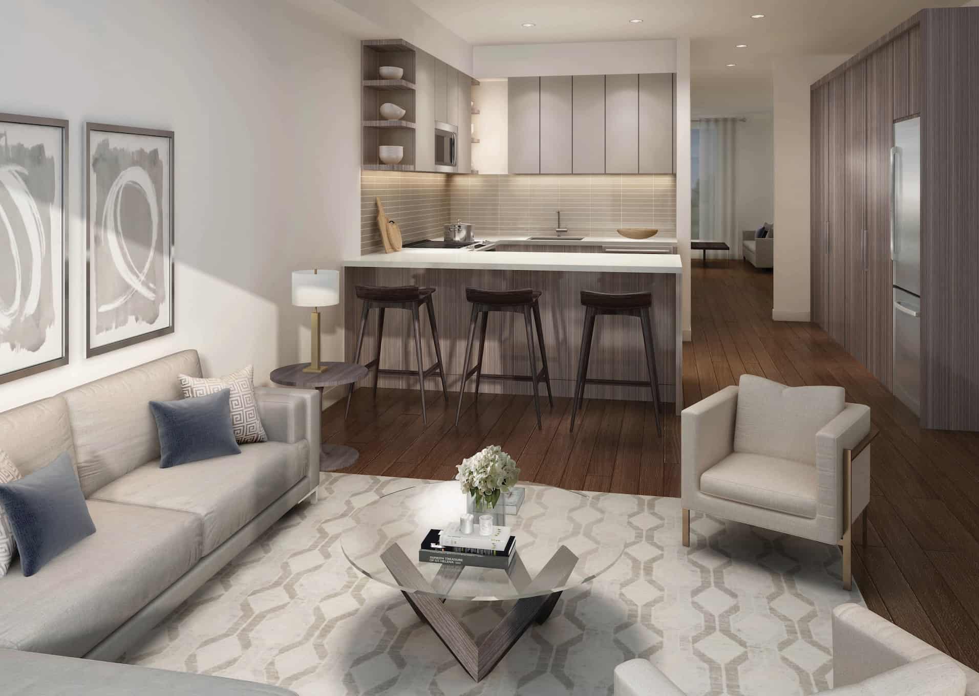 The New Lawrence Heights Interior Rendering Townhomes Toronto True Condos