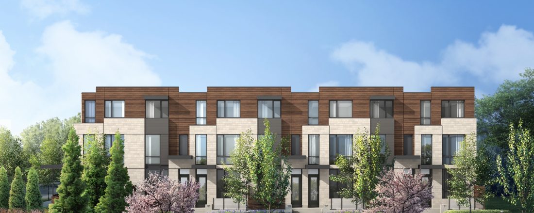 The New Lawrence Heights Townhomes Front Exterior True Condos