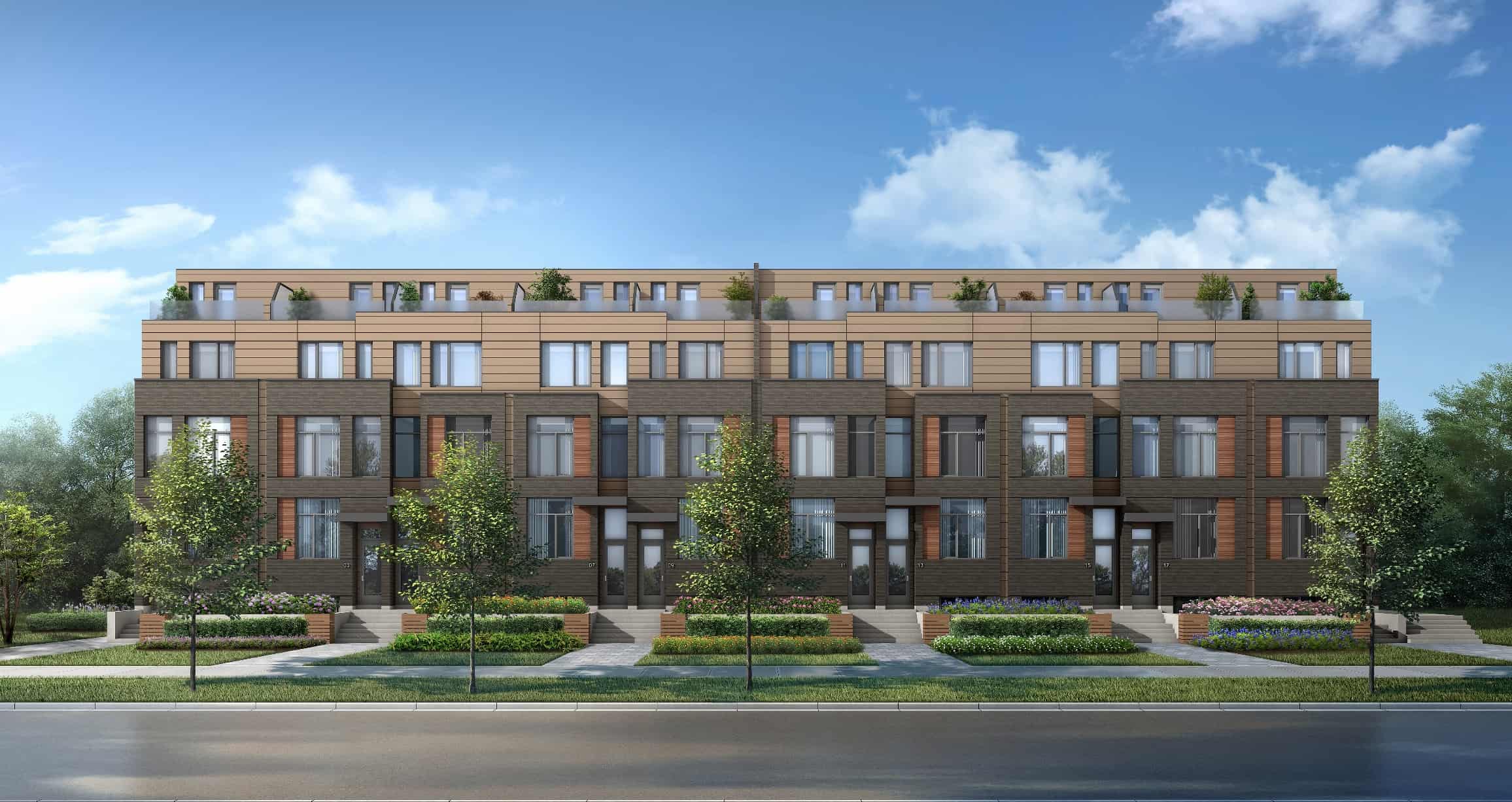 The New Lawrence Heights Townhomes Rendering True Condos