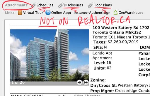 Realtor.ca MLS Listing Toronto Real Estate Snippet True Condos