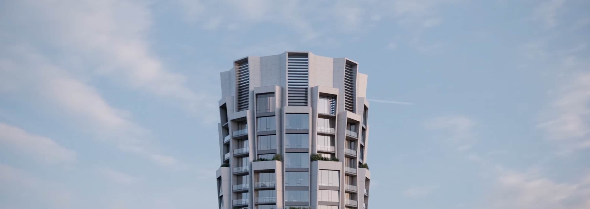 One Delisle Condos Exterior Full Building Sky View Image True Condos