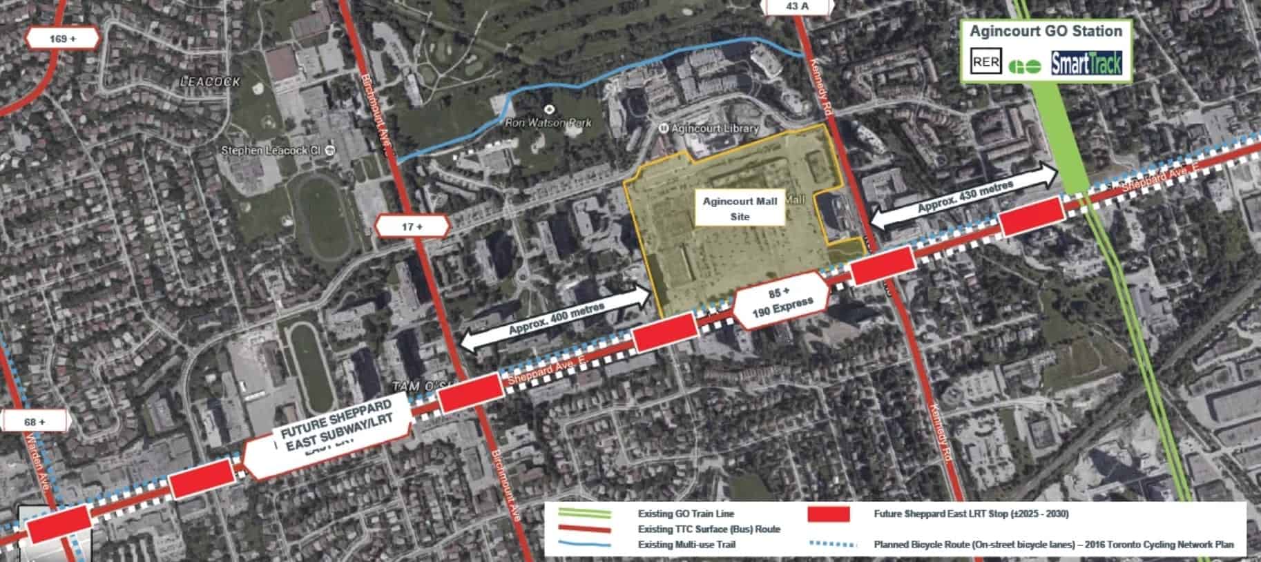 Agincourt Mall Condos Go Station Smart Track Map True Condos