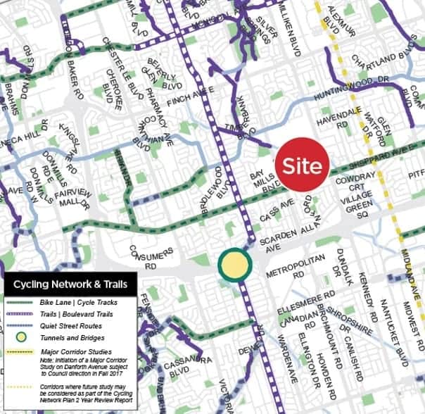 Agincourt Mall Condos Trails and Routes Map True Condos