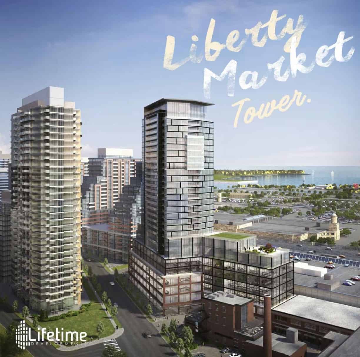 Liberty Market Tower Condos Exterior Image Rendering True Condos