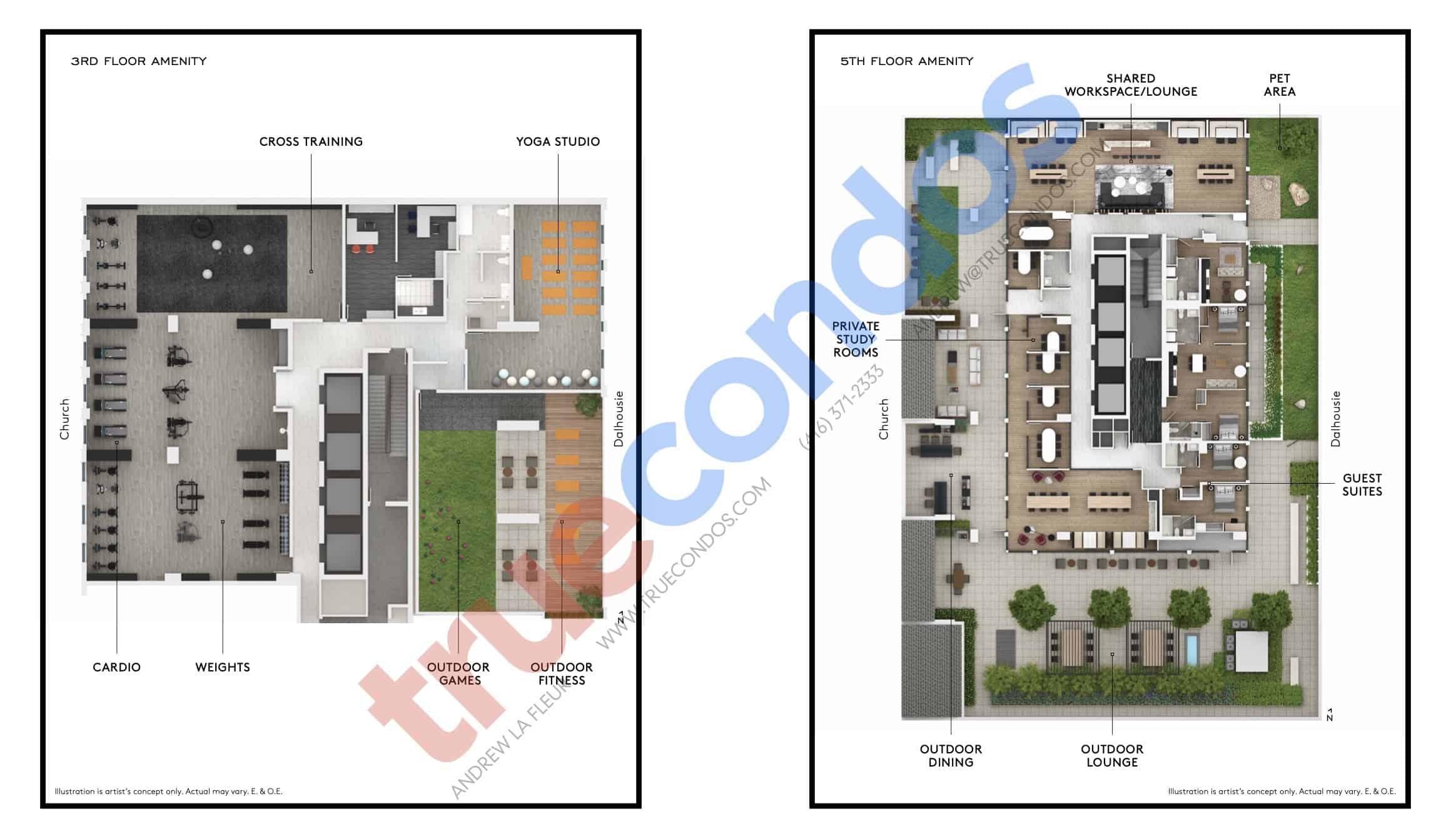 199 Church Condos Amenities Map True Condos