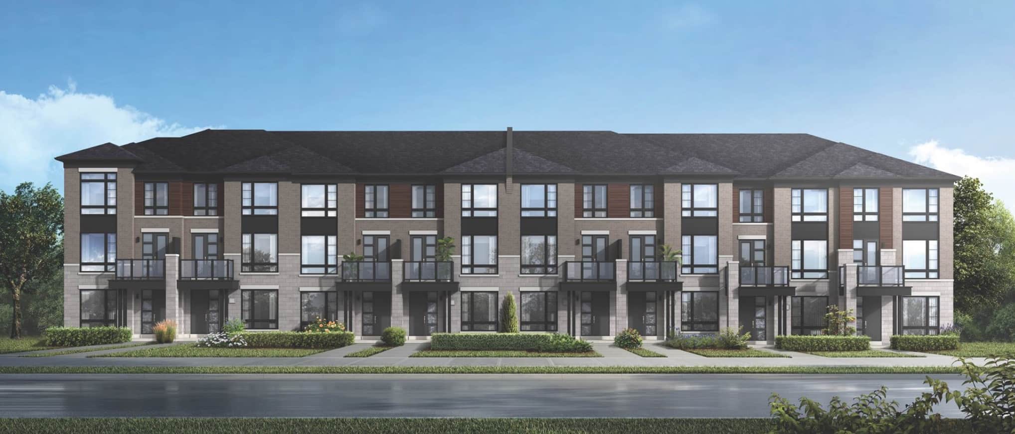 NOW Towns Whitby Exterior Rendering True Condos