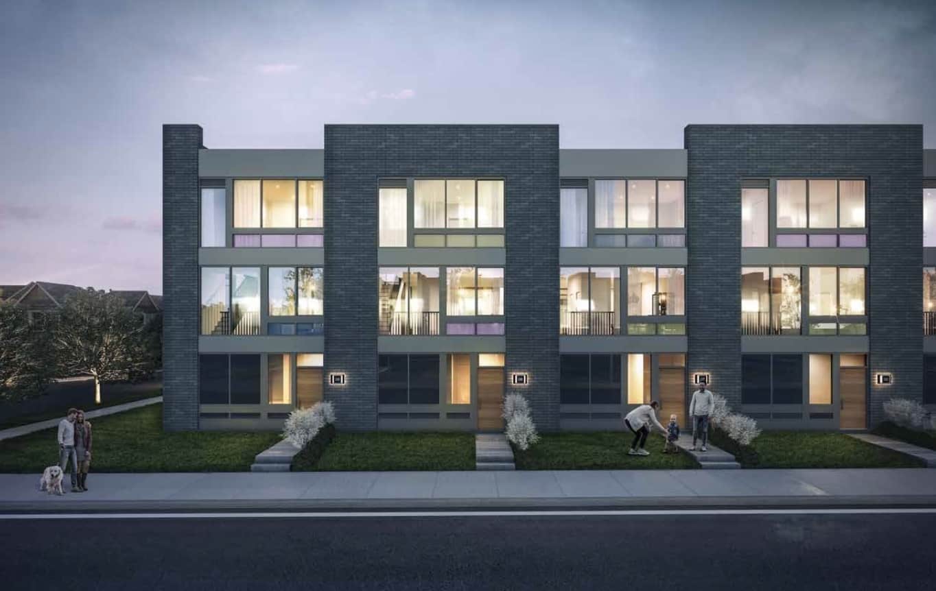 Ultrasonic Townhomes Exterior Front Building True Condos