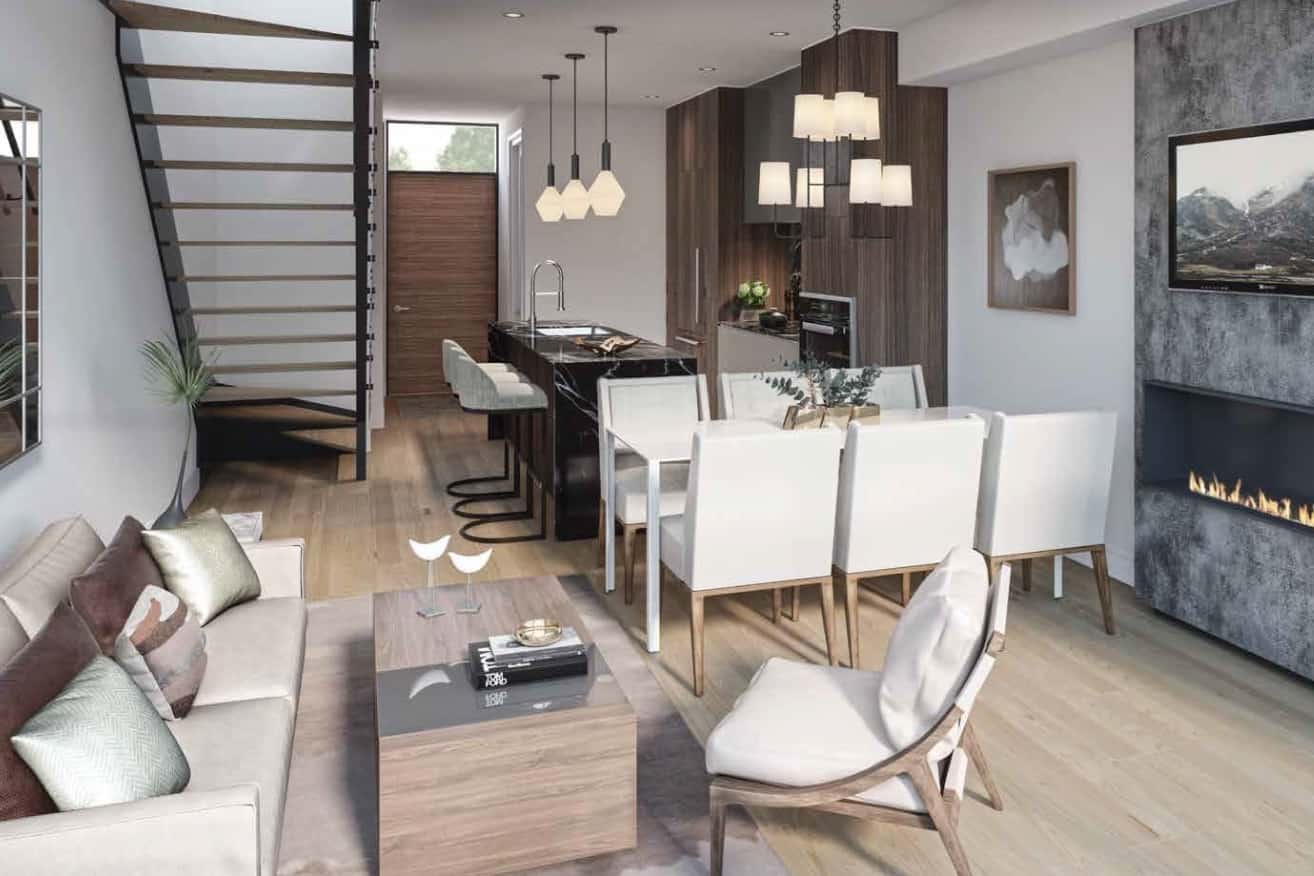 Ultrasonic Townhomes Interior Rendering Toronto True Condos