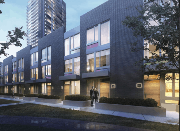 Ultrasonic Townhomes True Condos Renderings building