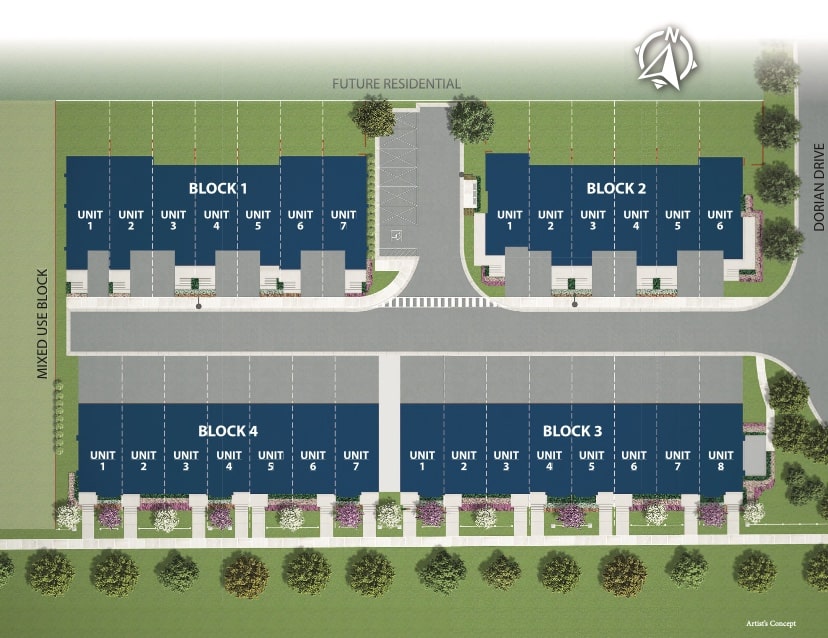 Country Lane Sitemap Townhomes Whitby True Condos