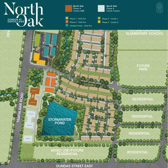 North Oak Condos Oakvillage Minto Site Plan True Condos