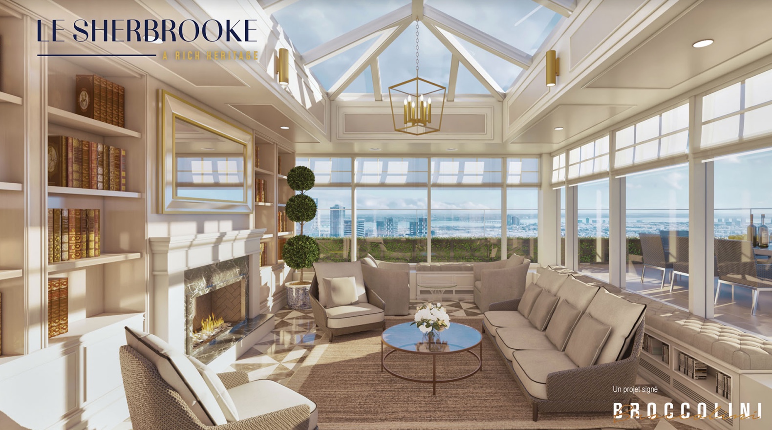 Le Sherbrooke Condos Interior Living Suite View Rendering True Condos