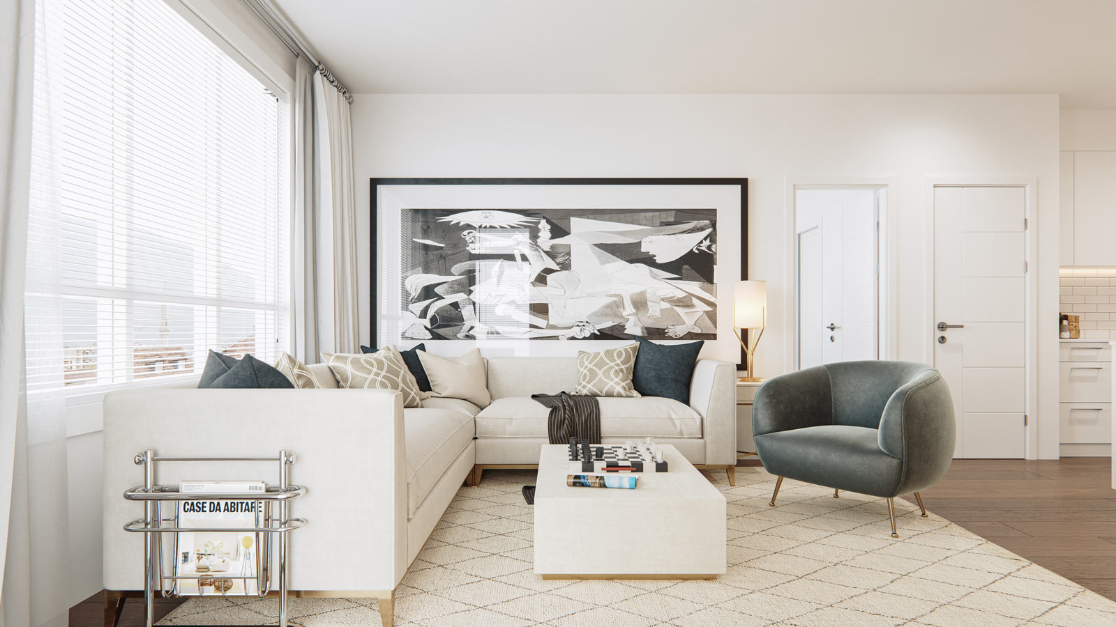 Cavallo Condos Cityscape Calgary Interior Living Rendering